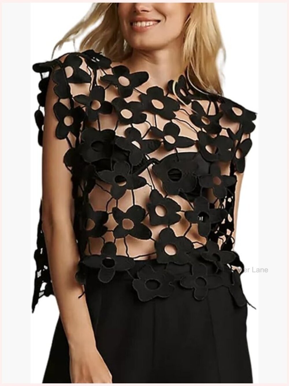 Women's Sleeveless Lace Cover Up Vest Summer Going Out Top